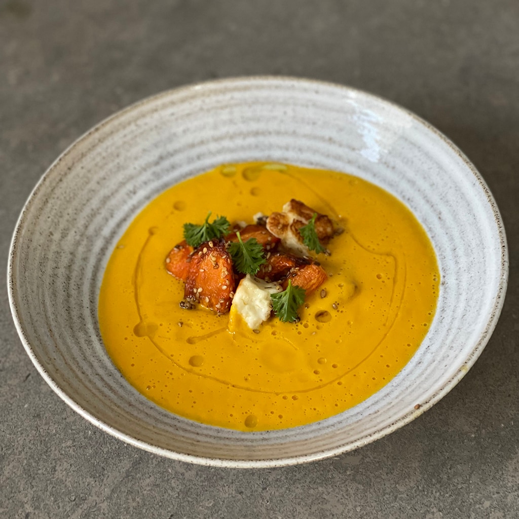Morotssoppa med kokos och curry Morotssoppa med kokos och curry